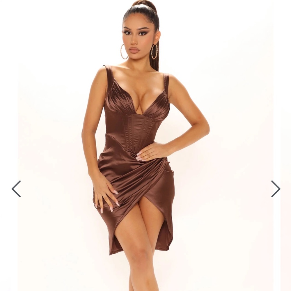 Brown Fashion Nova Dress
